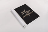 Mod Glam Good Energy II Black by Becky Thorns. shown as a rolled paper print. Available as archival giclee rolled canvas, fine art paper, or poster print. SKU 68876h.