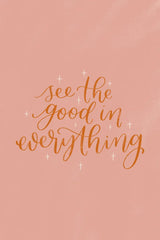 Mod Glam See the Good II by Becky Thorns. SKU 66717h. Archival Giclee Fine art print for wall decor.