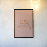 Mod Glam See the Good II by Becky Thorns. shown as a paper print in a black flame. Available as a archival giclee rolled canvas, fine art paper, or poster print. SKU 66717h.