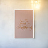 Mod Glam See the Good II by Becky Thorns. shown as a paper print in a white frame. Available as a archival giclee rolled canvas, fine art paper, or poster print. SKU 66717h.