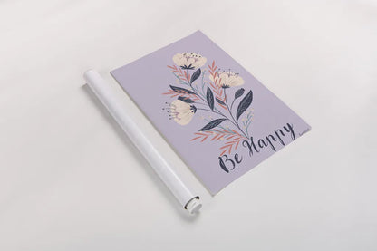 Modern Floral I Lilac by Becky Thorns. shown as a rolled paper print. Available as archival giclee rolled canvas, fine art paper, or poster print. SKU 64130h.