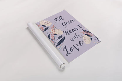 Modern Floral II Lilac by Becky Thorns. shown as a rolled paper print. Available as archival giclee rolled canvas, fine art paper, or poster print. SKU 64132h.