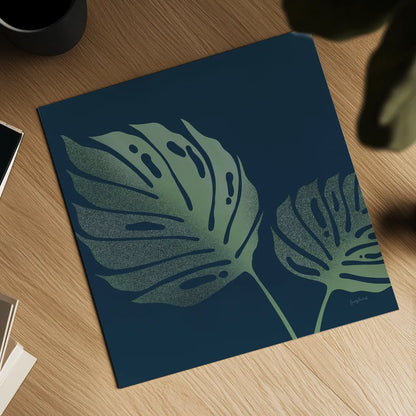 Monstera II by Becky Thorns. Shown as a detailed flat fine art print, highlighting archival giclee quality. Available as an archival giclee rolled canvas, fine art paper, or poster print. SKU 52080a.
