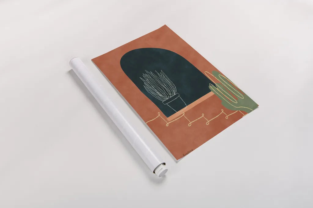 Mountainous I by Becky Thorns. shown as a rolled paper print. Available as archival giclee rolled canvas, fine art paper, or poster print. SKU 75964h.