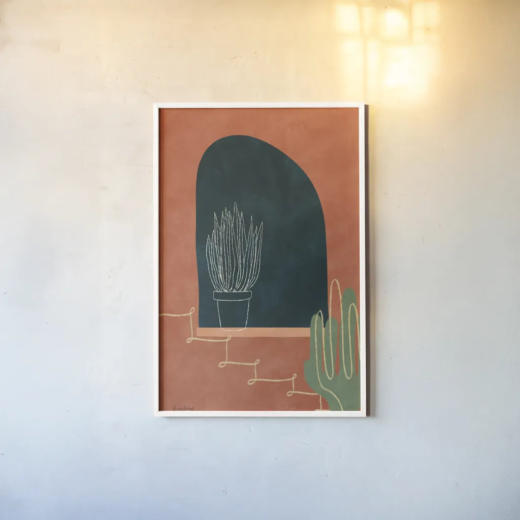 Mountainous I by Becky Thorns. shown as a paper print in a white frame. Available as a archival giclee rolled canvas, fine art paper, or poster print. SKU 75964h.