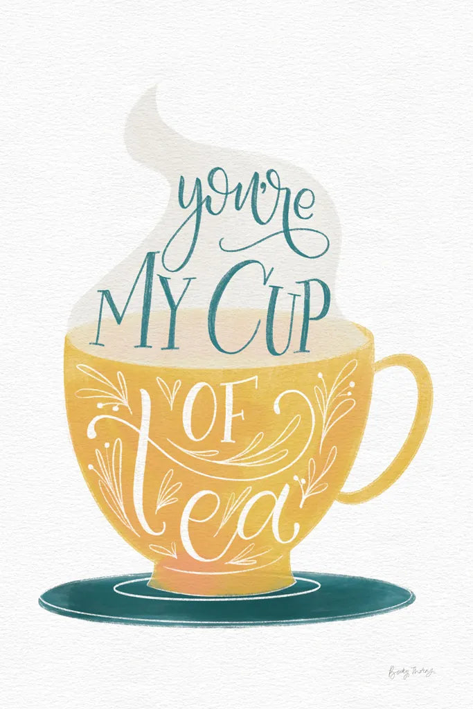 My Cup of Tea by Becky Thorns. SKU 61426h. Archival Giclee Fine art print for wall decor.