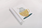 My Cup of Tea by Becky Thorns. shown as a rolled paper print. Available as archival giclee rolled canvas, fine art paper, or poster print. SKU 61426h.