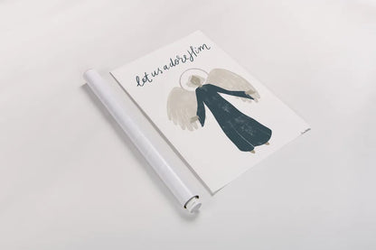 Nativity I by Becky Thorns. shown as a rolled paper print. Available as archival giclee rolled canvas, fine art paper, or poster print. SKU 73736h.