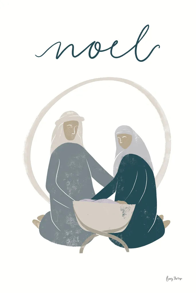 Nativity II by Becky Thorns. SKU 73737h. Archival Giclee Fine art print for wall decor.
