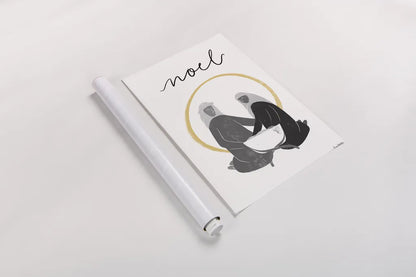 Nativity II BWG by Becky Thorns. shown as a rolled paper print. Available as archival giclee rolled canvas, fine art paper, or poster print. SKU 75723h.