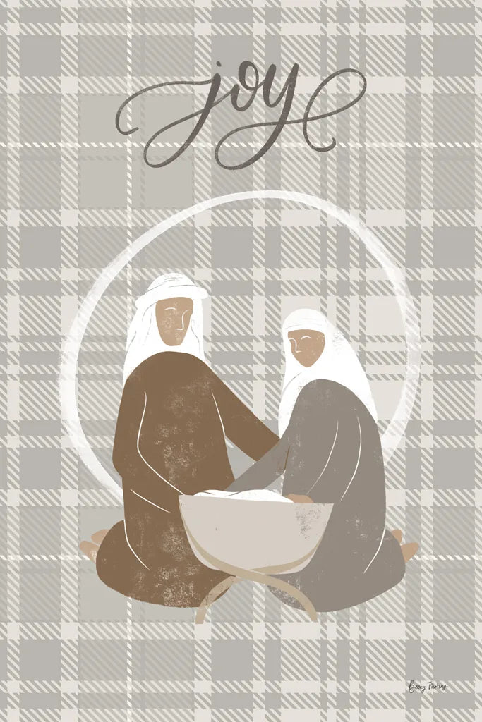 Nativity II Joy by Becky Thorns. SKU 76176h. Archival Giclee Fine art print for wall decor.