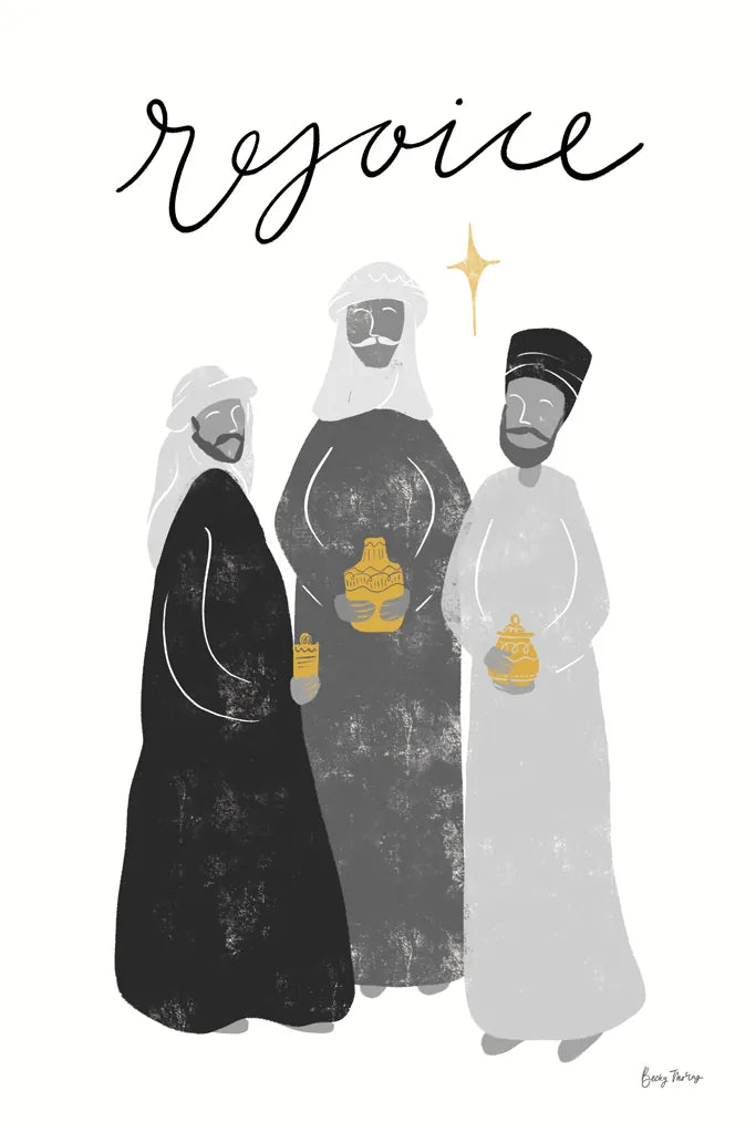 Nativity III BWG by Becky Thorns. SKU 75724h. Archival Giclee Fine art print for wall decor.