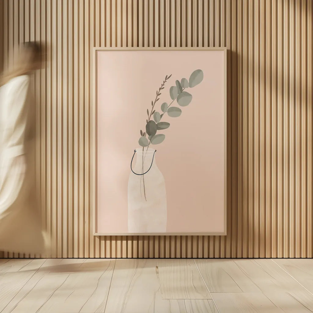 Natural Vessels I by Becky Thorns. shown as over sized large wall art. Available as an archival giclee rolled canvas, fine art paper, or poster print. SKU 73121h.