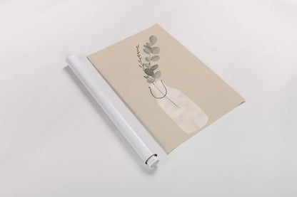 Natural Vessels I Tan by Becky Thorns. shown as a rolled paper print. Available as archival giclee rolled canvas, fine art paper, or poster print. SKU 81177h.