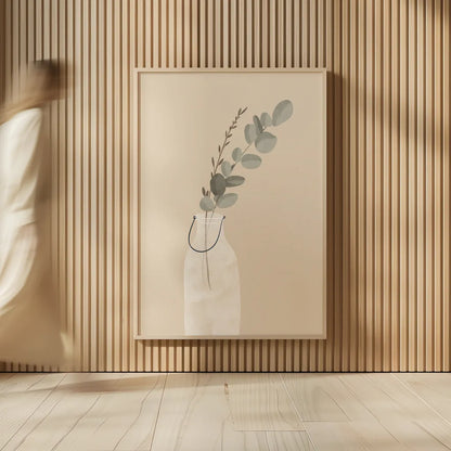 Natural Vessels I Tan by Becky Thorns. shown as over sized large wall art. Available as an archival giclee rolled canvas, fine art paper, or poster print. SKU 81177h.