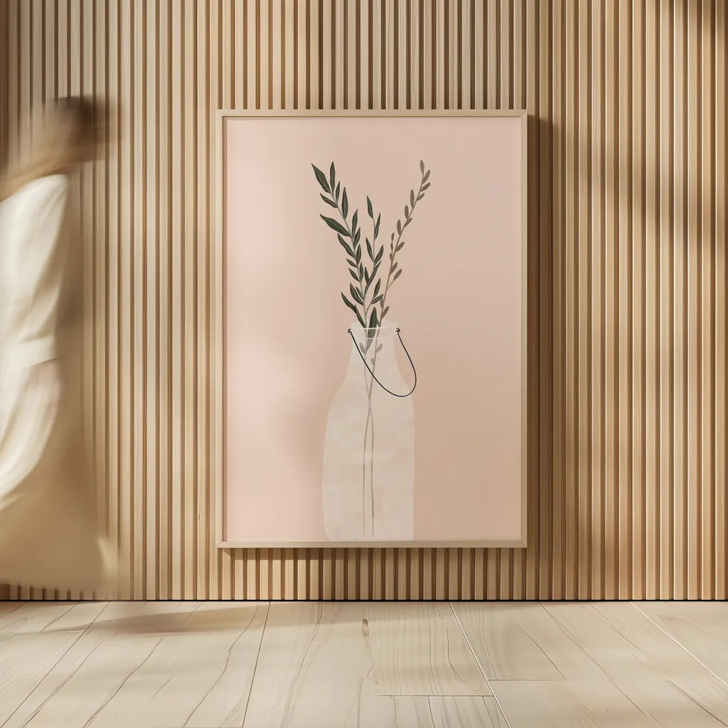Natural Vessels II by Becky Thorns. shown as over sized large wall art. Available as an archival giclee rolled canvas, fine art paper, or poster print. SKU 73122h.