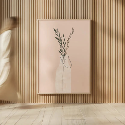 Natural Vessels II by Becky Thorns. shown as over sized large wall art. Available as an archival giclee rolled canvas, fine art paper, or poster print. SKU 73122h.