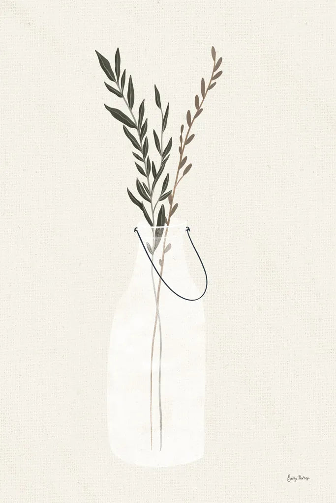 Natural Vessels II Linen by Becky Thorns. SKU 75828h. Archival Giclee Fine art print for wall decor.