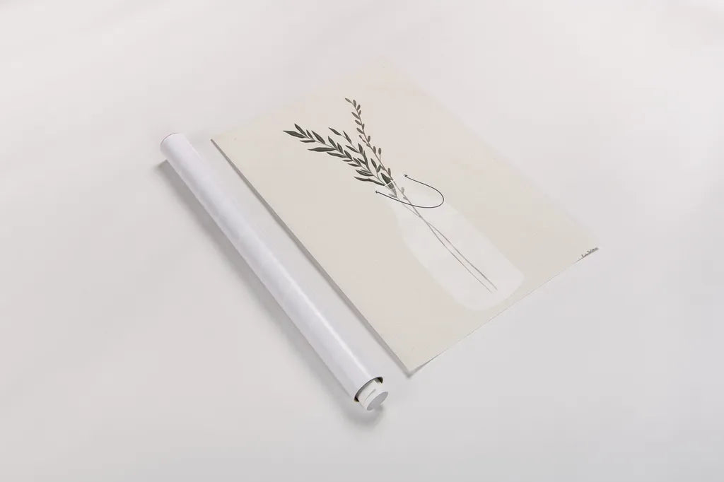 Natural Vessels II Linen by Becky Thorns. shown as a rolled paper print. Available as archival giclee rolled canvas, fine art paper, or poster print. SKU 75828h.