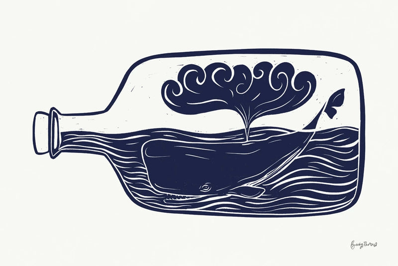 Nautical Bottle II by Becky Thorns