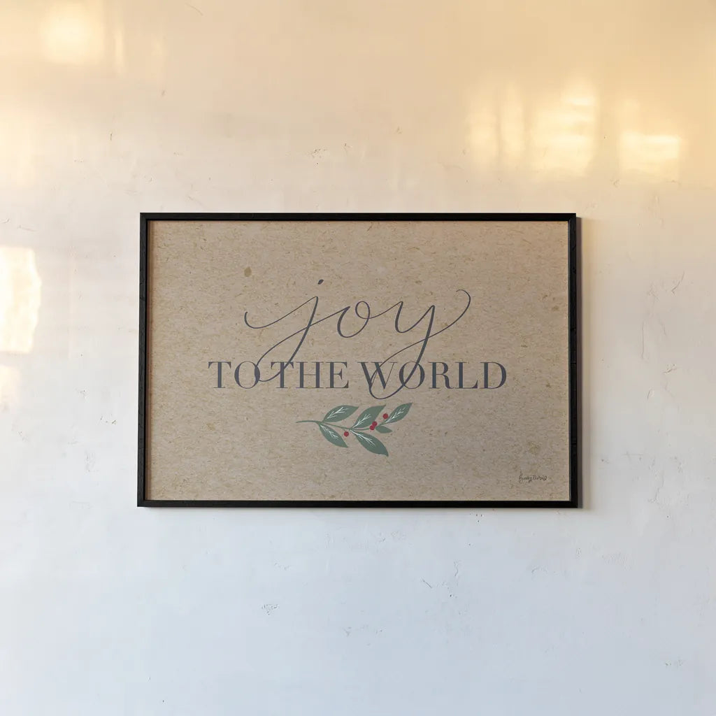 Neutral Christmas III by Becky Thorns. shown as a paper print in a black flame. Available as a archival giclee rolled canvas, fine art paper, or poster print. SKU 68400i.