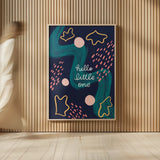 New Baby III by Becky Thorns. shown as over sized large wall art. Available as an archival giclee rolled canvas, fine art paper, or poster print. SKU 88722h.