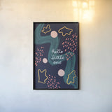 New Baby III by Becky Thorns. shown as a paper print in a black flame. Available as a archival giclee rolled canvas, fine art paper, or poster print. SKU 88722h.