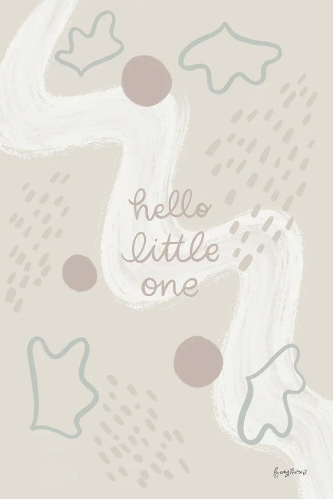 New Baby III Neautral by Becky Thorns. SKU 88811h. Archival Giclee Fine art print for wall decor.