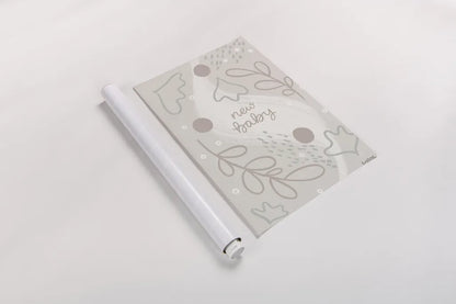 New Baby IV Neutral by Becky Thorns. shown as a rolled paper print. Available as archival giclee rolled canvas, fine art paper, or poster print. SKU 88812h.