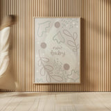 New Baby IV Neutral by Becky Thorns. shown as over sized large wall art. Available as an archival giclee rolled canvas, fine art paper, or poster print. SKU 88812h.