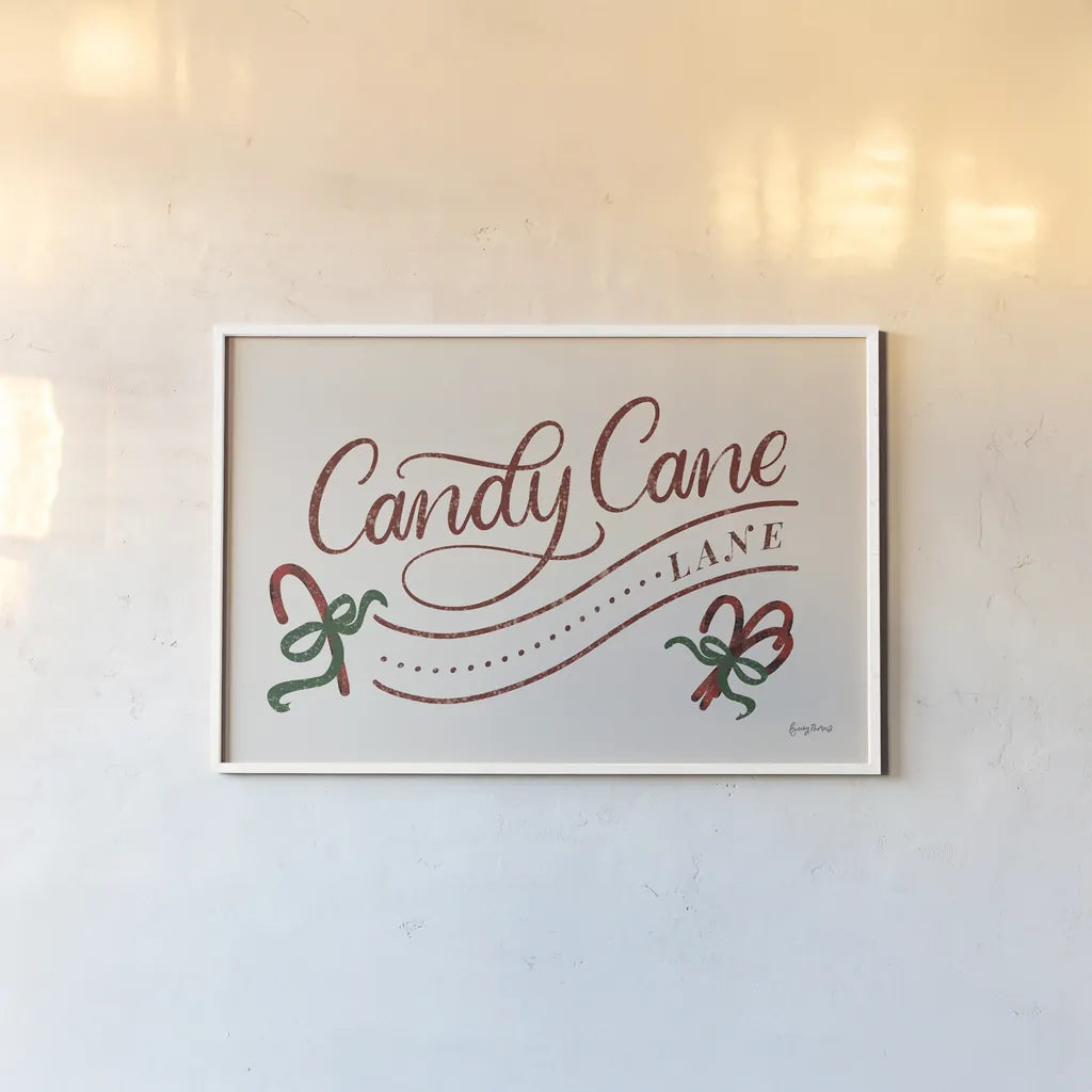 Nostalgic Christmas I by Becky Thorns. shown as a paper print in a white frame. Available as a archival giclee rolled canvas, fine art paper, or poster print. SKU 84776i.