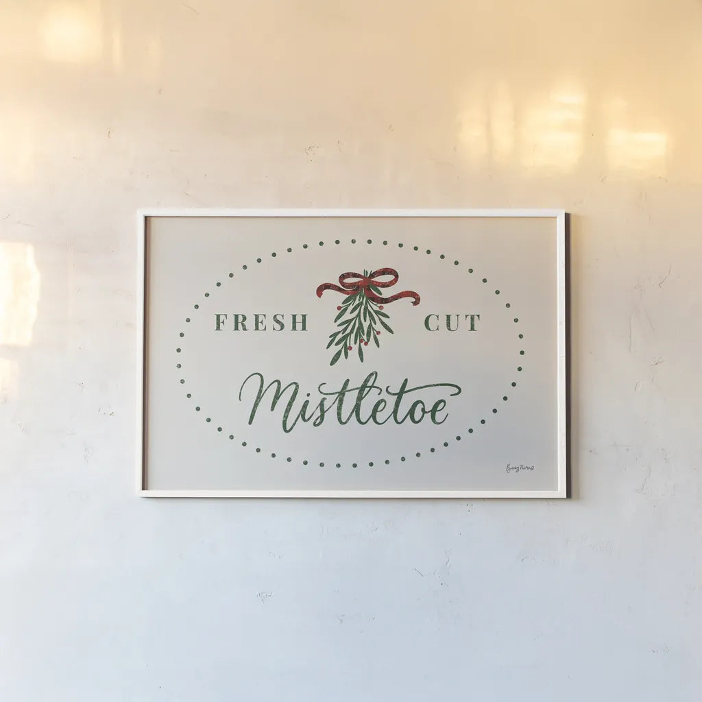 Nostalgic Christmas II by Becky Thorns. shown as a paper print in a white frame. Available as a archival giclee rolled canvas, fine art paper, or poster print. SKU 84777i.