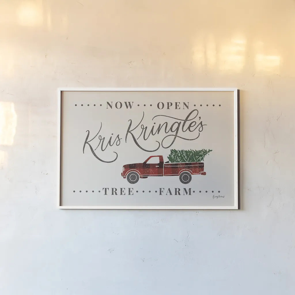 Nostalgic Christmas III by Becky Thorns. shown as a paper print in a white frame. Available as a archival giclee rolled canvas, fine art paper, or poster print. SKU 84778i.