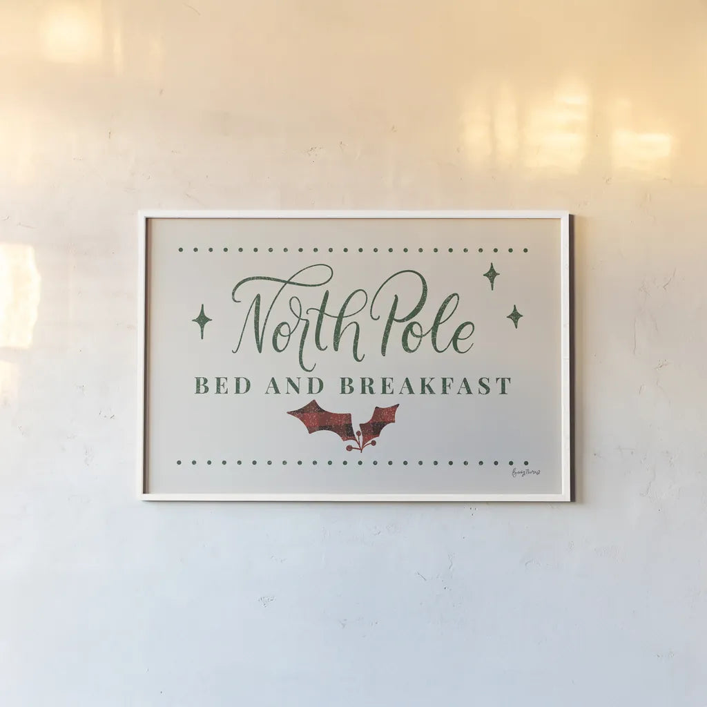 Nostalgic Christmas IV by Becky Thorns. shown as a paper print in a white frame. Available as a archival giclee rolled canvas, fine art paper, or poster print. SKU 84779i.