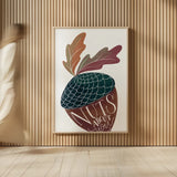 Nuts About You by Becky Thorns. shown as over sized large wall art. Available as an archival giclee rolled canvas, fine art paper, or poster print. SKU 61418h.