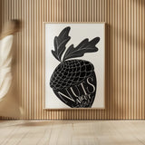 Nuts About You BW by Becky Thorns. shown as over sized large wall art. Available as an archival giclee rolled canvas, fine art paper, or poster print. SKU 61419h.