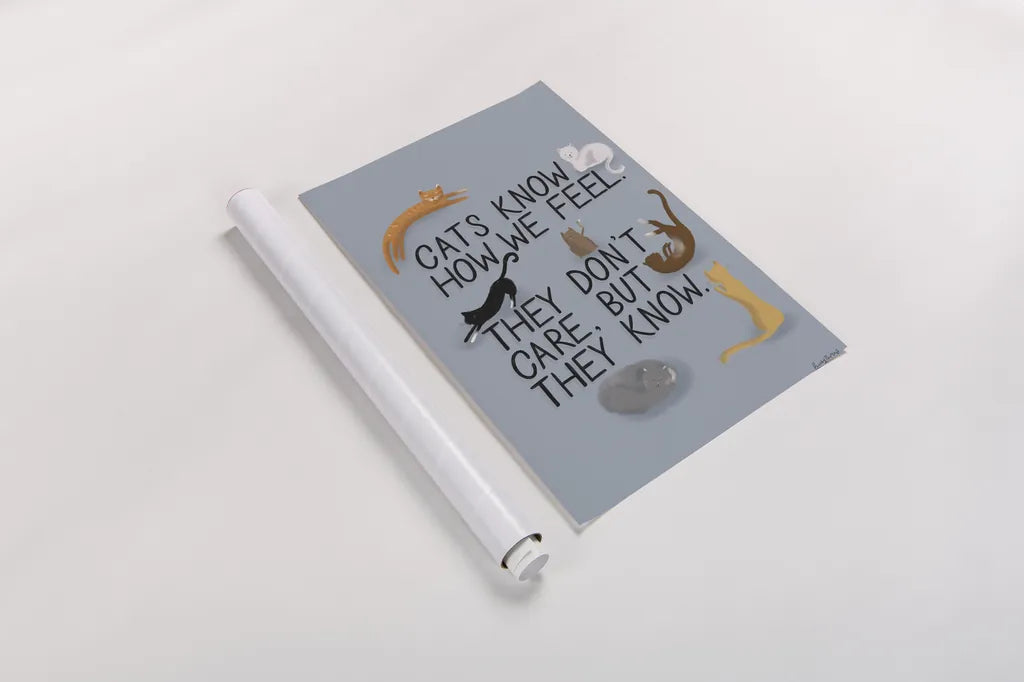 Ode to Cats Dark with Black by Becky Thorns. shown as a rolled paper print. Available as archival giclee rolled canvas, fine art paper, or poster print. SKU 89049h.