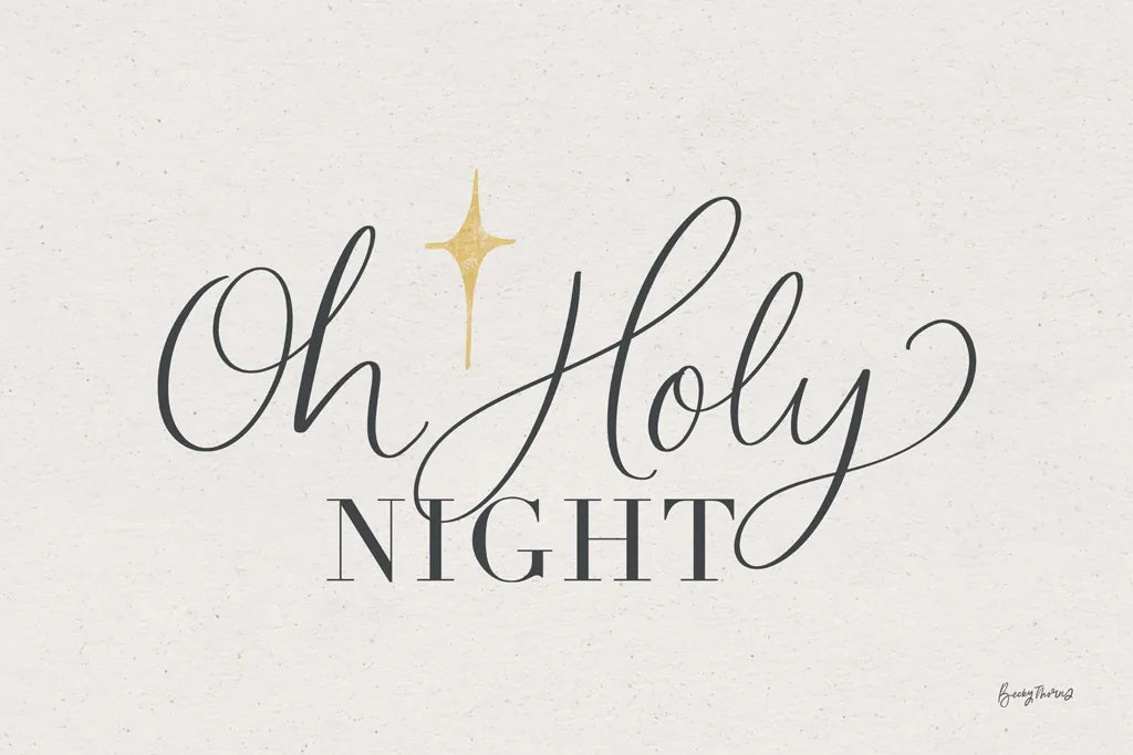 Oh Holy Night by Becky Thorns. SKU 79852i. Archival Giclee Fine art print for wall decor.