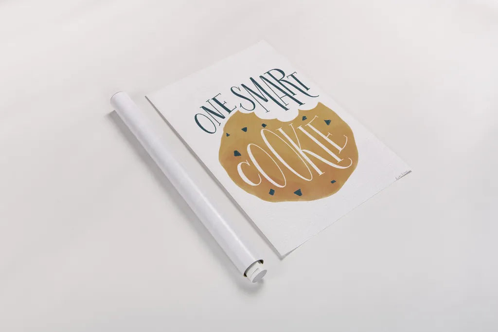 One Smart Cookie by Becky Thorns. shown as a rolled paper print. Available as archival giclee rolled canvas, fine art paper, or poster print. SKU 61416h.