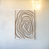 Organic Abstract II by Becky Thorns. shown as a paper print in a white frame. Available as a archival giclee rolled canvas, fine art paper, or poster print. SKU 88301h.