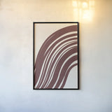 Organic Abstract IV by Becky Thorns. shown as a paper print in a black flame. Available as a archival giclee rolled canvas, fine art paper, or poster print. SKU 88303h.