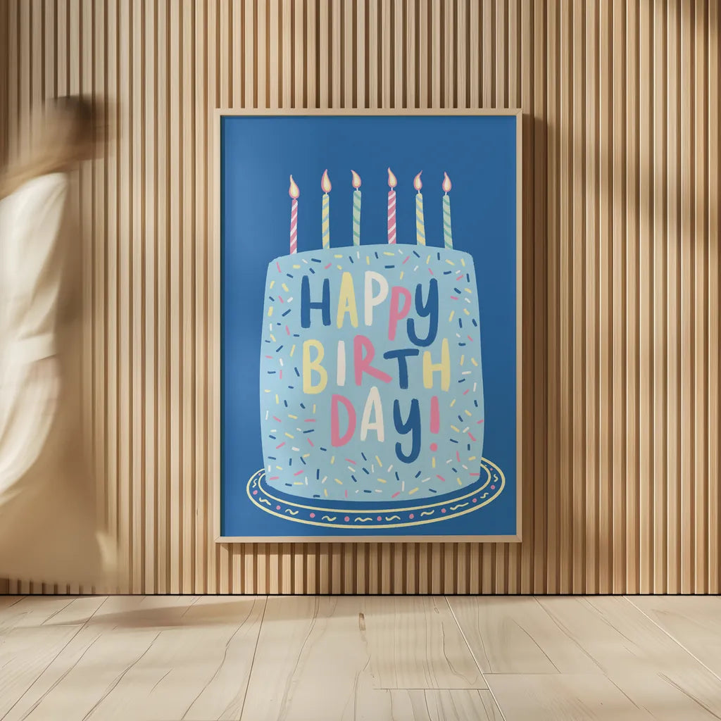 Party Time I by Becky Thorns. shown as over sized large wall art. Available as an archival giclee rolled canvas, fine art paper, or poster print. SKU 88317h.