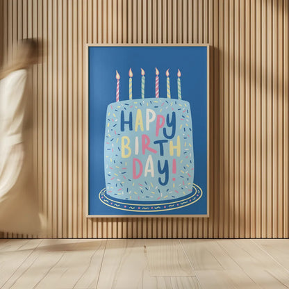 Party Time I by Becky Thorns. shown as over sized large wall art. Available as an archival giclee rolled canvas, fine art paper, or poster print. SKU 88317h.