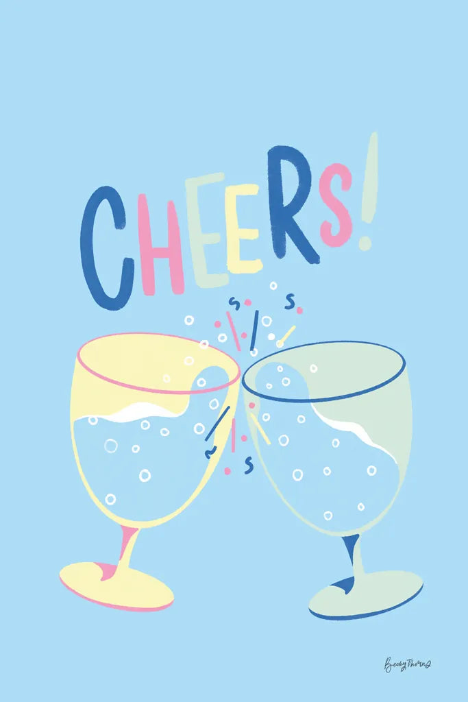 Party Time II by Becky Thorns. SKU 88318h. Archival Giclee Fine art print for wall decor.