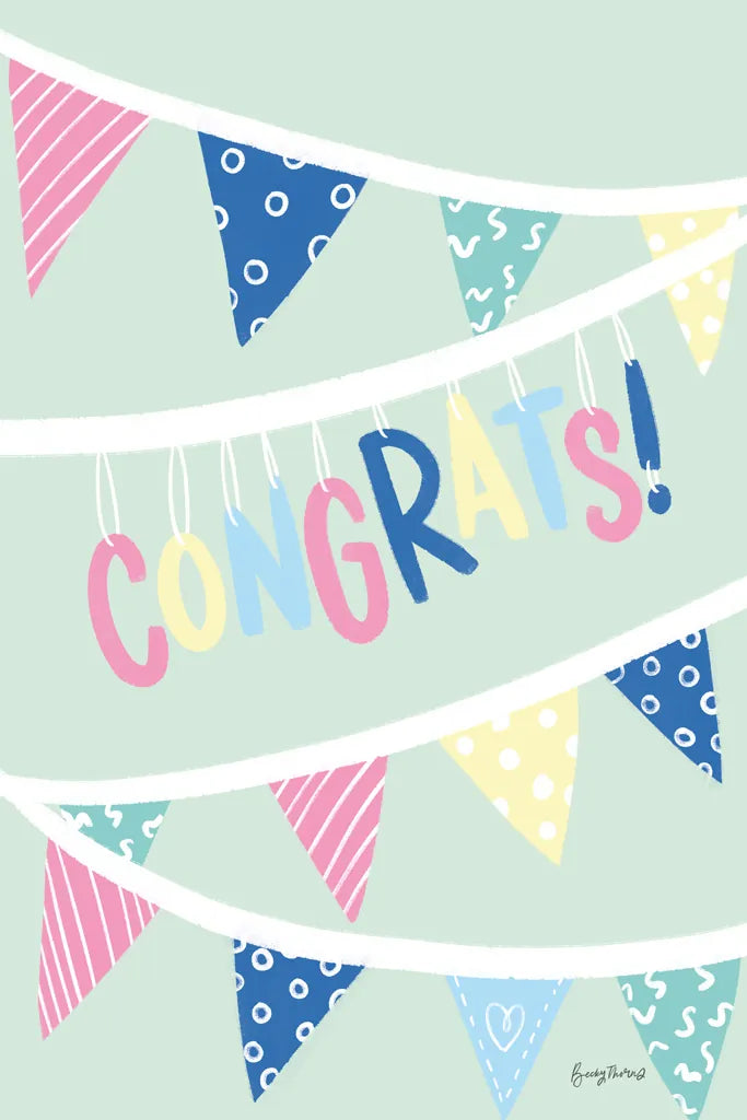 Party Time III by Becky Thorns. SKU 88319h. Archival Giclee Fine art print for wall decor.