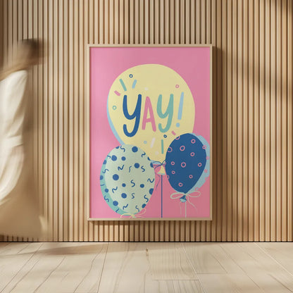 Party Time IV by Becky Thorns. shown as over sized large wall art. Available as an archival giclee rolled canvas, fine art paper, or poster print. SKU 88320h.