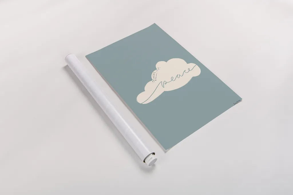 Peaceful I by Becky Thorns. shown as a rolled paper print. Available as archival giclee rolled canvas, fine art paper, or poster print. SKU 71108h.