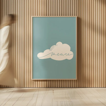 Peaceful I by Becky Thorns. shown as over sized large wall art. Available as an archival giclee rolled canvas, fine art paper, or poster print. SKU 71108h.