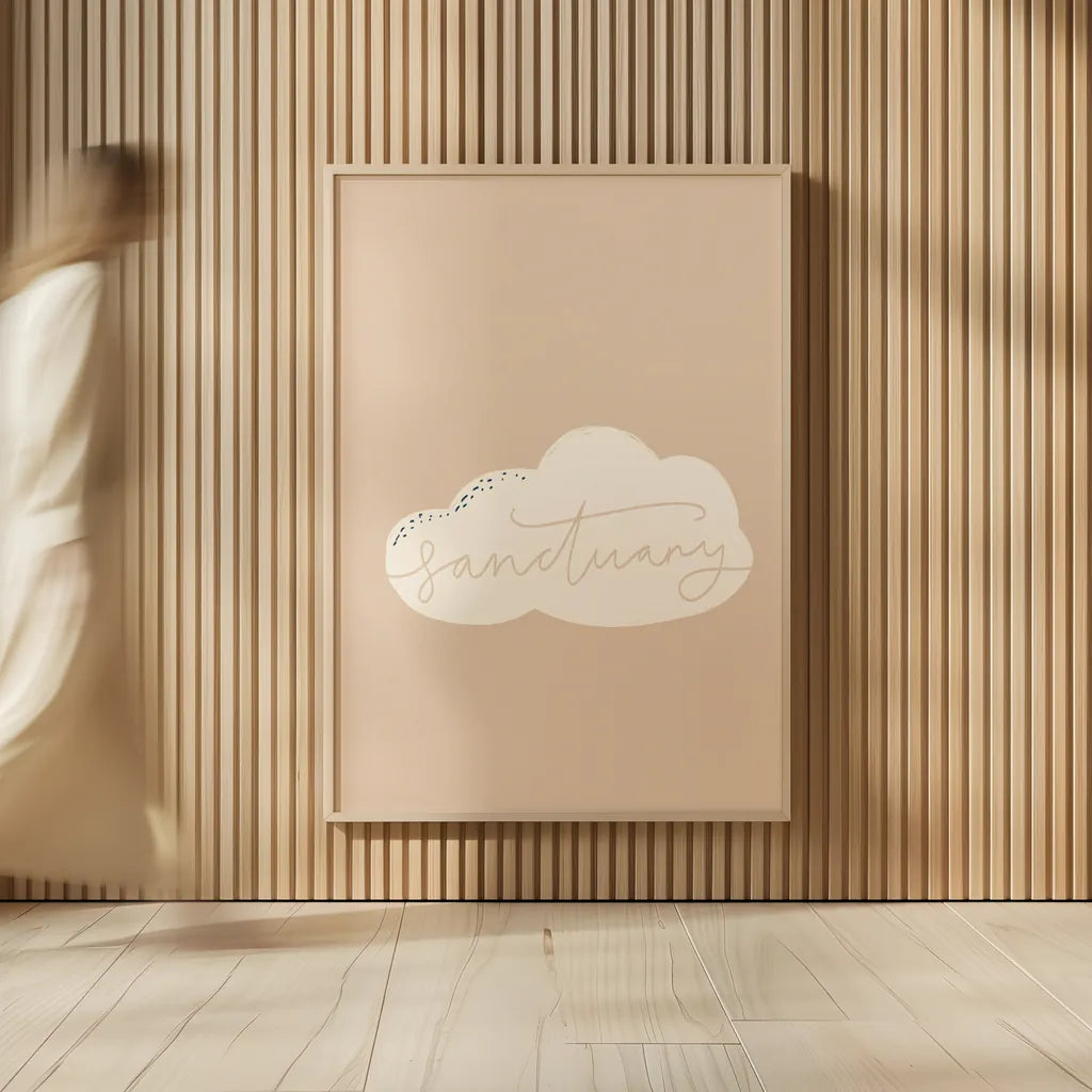 Peaceful II by Becky Thorns. shown as over sized large wall art. Available as an archival giclee rolled canvas, fine art paper, or poster print. SKU 71109h.