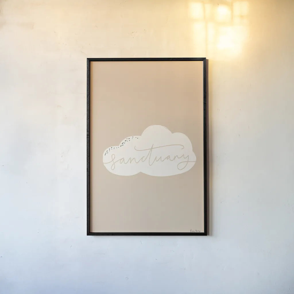 Peaceful II by Becky Thorns. shown as a paper print in a black flame. Available as a archival giclee rolled canvas, fine art paper, or poster print. SKU 71109h.